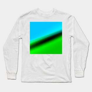 Green blue abstract texture art Long Sleeve T-Shirt